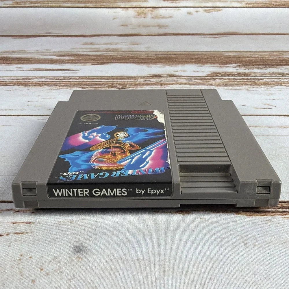 Winter Games NES 1987 Authentic Cartridge Only Tested Working Classic Used